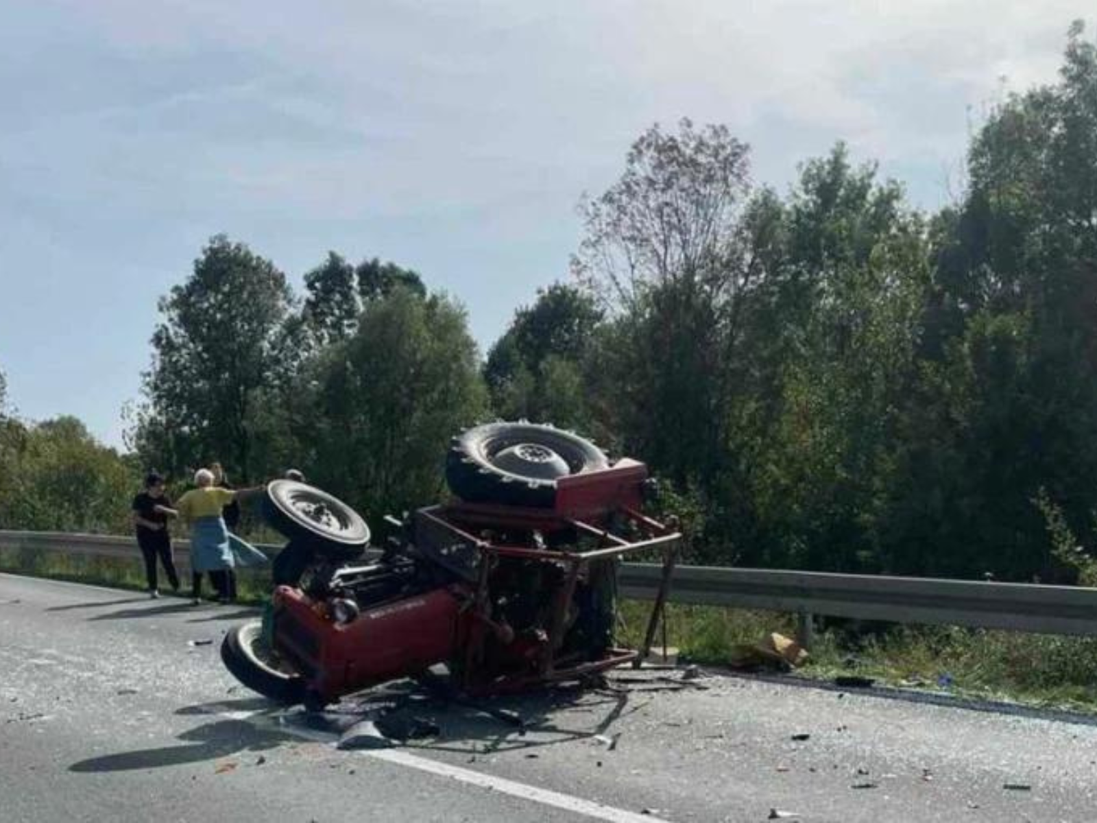 Drama na Ibarskoj magistrali: Žena na traktoru doživela nezgodu